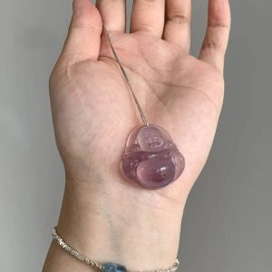Imperial Purple Agate Buddha Pendant