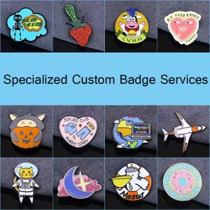 Personalized Custom Badges with Diverse Creative Designs