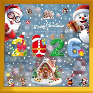 Christmas window stickers Gingerbread House Stickers