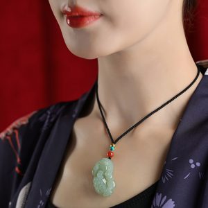 Hetian Jade Pixiu Pendant Necklace for Men & Women